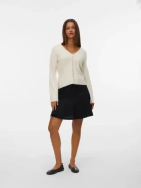 Awjusti kort shorts med høj talje