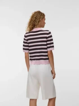 Awoline strikket poloshirt