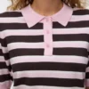 Awoline strikket poloshirt