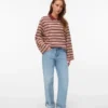 Awrena jeans med mellemhøj talje og bred benvidde