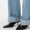 Awrena jeans med mellemhøj talje og bred benvidde