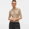 Awshirli strikket poloshirt