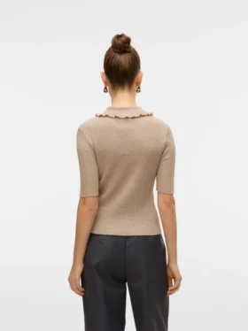 Awshirli strikket poloshirt