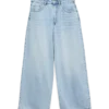 Awsienna jeans med høj talje og cropped pasform