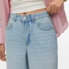 Awsienna jeans med høj talje og cropped pasform