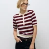 Awsikita strikket poloshirt