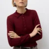 Awsikita strikket poloshirt