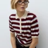 Awsikita strikket poloshirt