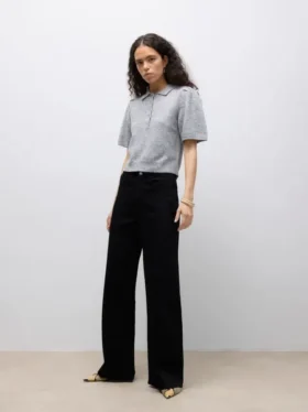 Awtassa strikket poloshirt