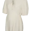 Bluse med kinesisk krave i regular fit