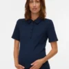 Bodycon-pasform Polo-skjorte