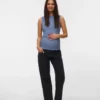 Bodycon-siddende top med bådudskæring