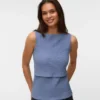 Bodycon-siddende top med bådudskæring