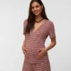 Bodycon-siddende top med V-udskæring