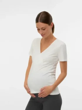 Bodycon-siddende top med V-udskæring