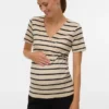 Bodycon-siddende top med V-udskæring