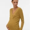 Bodycon-siddende top med V-udskæring