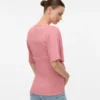 Bodycon-siddende top med V-udskæring