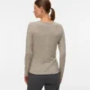 Bodycon-siddende top med V-udskæring