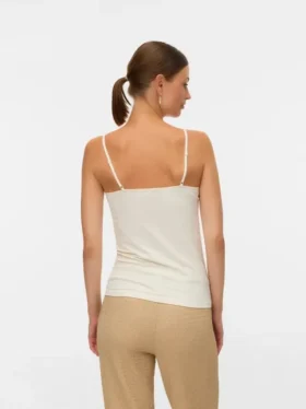 Bodycon-siddende top med V-udskæring