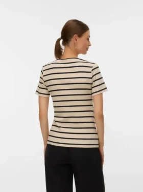 Bodycon-siddende top med V-udskæring