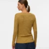 Bodycon-siddende top med V-udskæring
