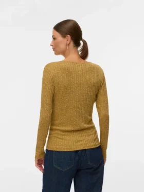 Bodycon-siddende top med V-udskæring