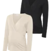 Bodycon-siddende top med V-udskæring