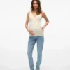 Bodycon-siddende top med V-udskæring