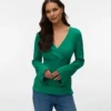 Bodycon-siddende top med V-udskæring