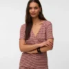Bodycon-siddende top med V-udskæring