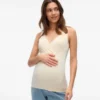 Bodycon-siddende top med V-udskæring