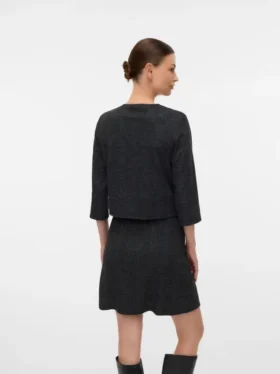 Cardigan med rund hals