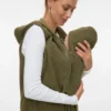 Hoodie-strikvest i regular fit