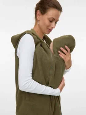 Hoodie-strikvest i regular fit