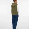 Hoodie-strikvest i regular fit