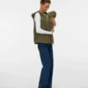 Hoodie-strikvest i regular fit