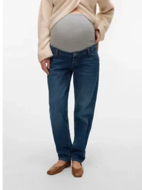Jeans med almindelig pasform og mellemhøj talje