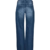 Jeans med bred benvidde og mellemhøj talje
