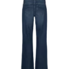 Jeans med udvidet ben og mellemhøj talje