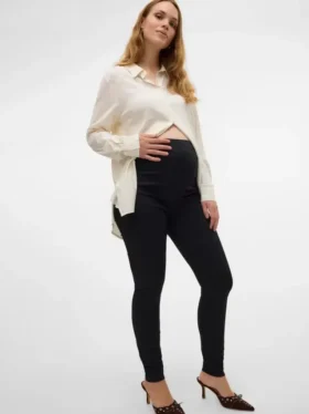 Jeggings med slank pasform og høj talje