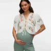 Kort V-hals-top