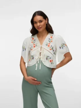 Kort V-hals-top