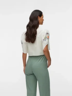 Kort V-hals-top
