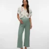 Kort V-hals-top