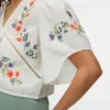 Kort V-hals-top