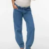 Mom Fit-jeans med lav talje