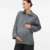 Pullover med høj hals og almindelig pasform