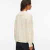 Pullover med høj hals og almindelig pasform