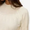 Pullover med høj hals og almindelig pasform